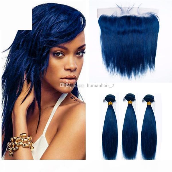 brazilian human virgin hair straight blue hair 3 bundles with lace frontal closure cosplay human hair weaves with straight blue lace frontal, Black;brown
brazilian human virgin hair straight blue hair 3 bundles with lace frontal closure cosplay human hair weaves with straight blue lace frontal, Black;brown