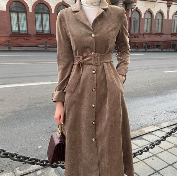 spring autumn women new casual corduroy eleagnt lace-up slim dress fashion1, Black;gray
spring autumn women new casual corduroy eleagnt lace-up slim dress fashion1, Black;gray