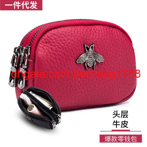 small change purse leather cute female coin bag double zipper new coin chase mini change bag, Red;black
small change purse leather cute female coin bag double zipper new coin chase mini change bag, Red;black