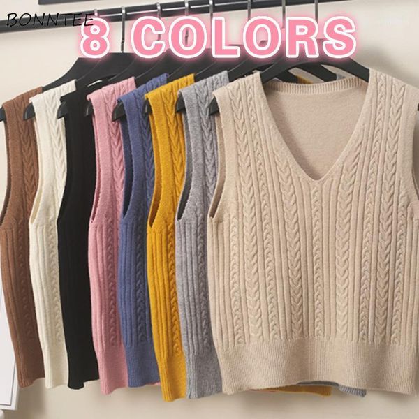 women's vests women sweater vest solid twist pattern knitted pullover loose casual student all-match v-neck korean style fashion simple, Black;white
women's vests women sweater vest solid twist pattern knitted pullover loose casual student all-match v-neck korean style fashion simple, Black;white