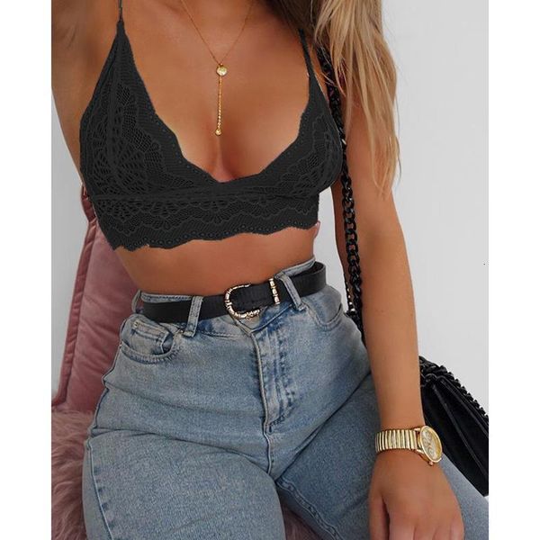 2020 women solid sling sheer lace triangle halter hollow out bustier club corp unpaded mesh lingerie for women, White
2020 women solid sling sheer lace triangle halter hollow out bustier club corp unpaded mesh lingerie for women, White