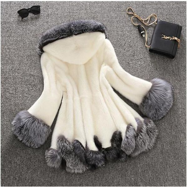 2020 new large size women's faux fur coat ladies mid-length hooded faux fur coat mink velvet size s-10xl, Black
2020 new large size women's faux fur coat ladies mid-length hooded faux fur coat mink velvet size s-10xl, Black