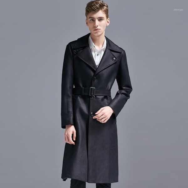 suede windbreaker knee-length 2020 autumn/winter new single-breasted ultra long deerskin fur trench coat jacket. s-6xl1, Tan;black
suede windbreaker knee-length 2020 autumn/winter new single-breasted ultra long deerskin fur trench coat jacket. s-6xl1, Tan;black