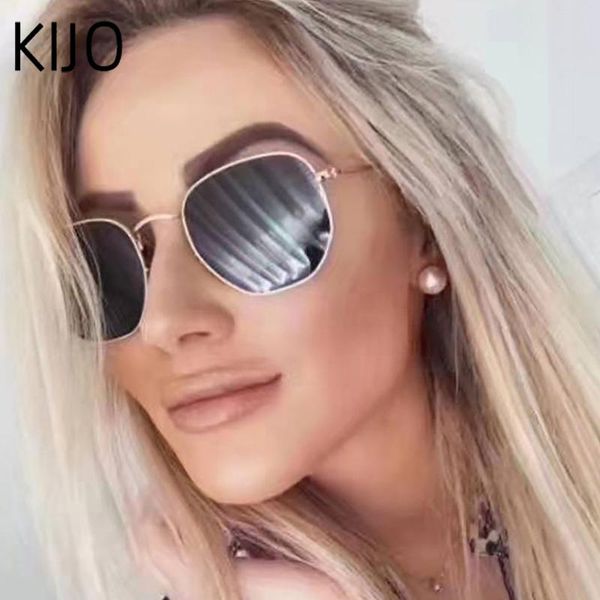 2020 vintage gold sunglasses men square metal frame silver brown black small sun glasses female summer style, White;black
2020 vintage gold sunglasses men square metal frame silver brown black small sun glasses female summer style, White;black