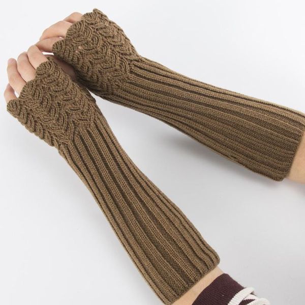 1 pair autumn winter women knit gloves arm wrist sleeve hand warmer girls warm soft long half winter mittens fingerless gloves, Blue;gray
1 pair autumn winter women knit gloves arm wrist sleeve hand warmer girls warm soft long half winter mittens fingerless gloves, Blue;gray