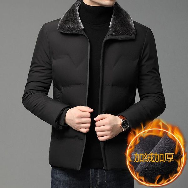 men's down & parkas cotton-padded jacket coat with velvet brief paragraph male fashion relaxed joker ao son, Black
men's down & parkas cotton-padded jacket coat with velvet brief paragraph male fashion relaxed joker ao son, Black