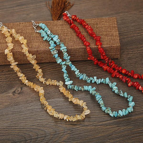 new irregular gravel beads natural stone charms necklaces chokers for girls handmade statement necklace fashion jewelry, Silver
new irregular gravel beads natural stone charms necklaces chokers for girls handmade statement necklace fashion jewelry, Silver