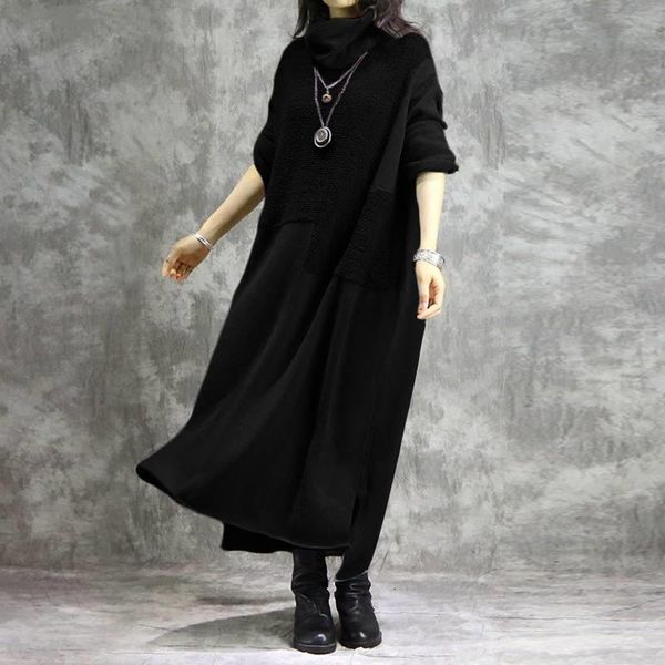 new long dress women fashion gothic turtleneck oversize patchwork autumn fashion dress vestidos invierno 2020 mujer casual, Black;gray
new long dress women fashion gothic turtleneck oversize patchwork autumn fashion dress vestidos invierno 2020 mujer casual, Black;gray