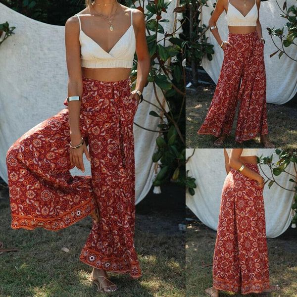 women floral bohemian high waist wide leg long pants flared bell bottom loose pants full, Black;white
women floral bohemian high waist wide leg long pants flared bell bottom loose pants full, Black;white