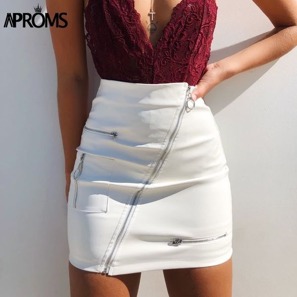 aproms elegant pu leather high waist mini skirt women winter side zipper short pencil skirts female streetwear bottoms 201027, Black
aproms elegant pu leather high waist mini skirt women winter side zipper short pencil skirts female streetwear bottoms 201027, Black