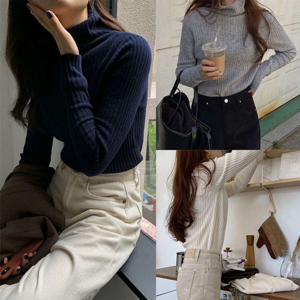 acme ground 99% wool women's high neck loose solid color base pullover long sleeve knitted top, White;black
acme ground 99% wool women's high neck loose solid color base pullover long sleeve knitted top, White;black
