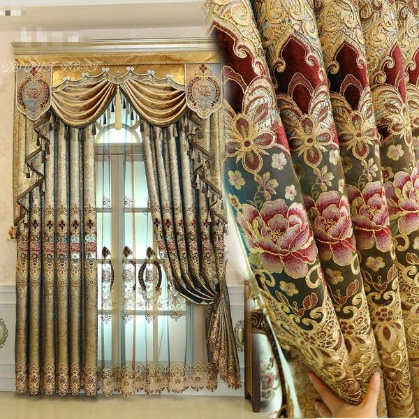 custom curtains european living room luxury noble gauze golden embroidered jacquard cloth blackout curtain tulle valance n247
custom curtains european living room luxury noble gauze golden embroidered jacquard cloth blackout curtain tulle valance n247
