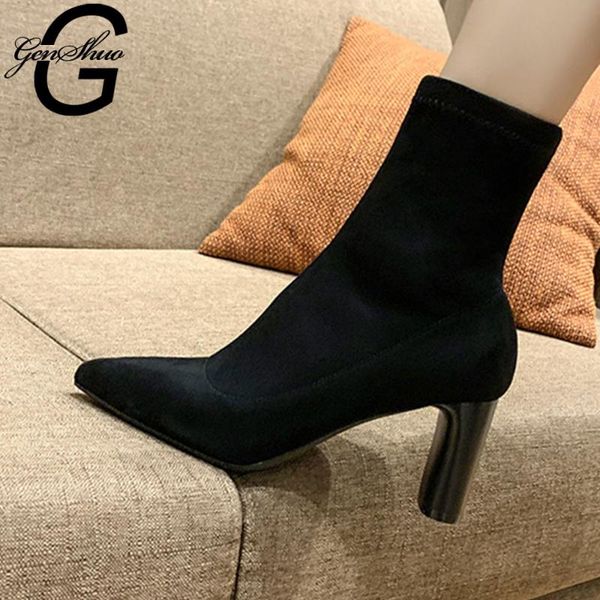 genshuo autumn winter women's shoes black high heels women's pumps casual spring elastic ankle sock bppts size 34-40 heels
genshuo autumn winter women's shoes black high heels women's pumps casual spring elastic ankle sock bppts size 34-40 heels