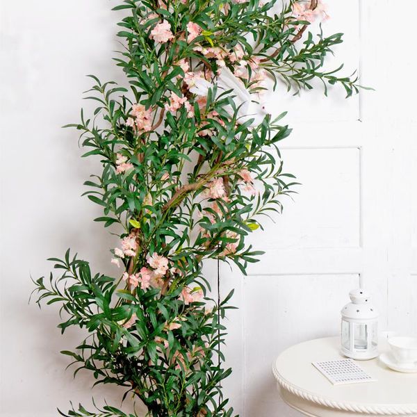 6fork artificial leaf olive tree branches green plants silk flowers plastic greenery for wedding arch home background decoration
6fork artificial leaf olive tree branches green plants silk flowers plastic greenery for wedding arch home background decoration
