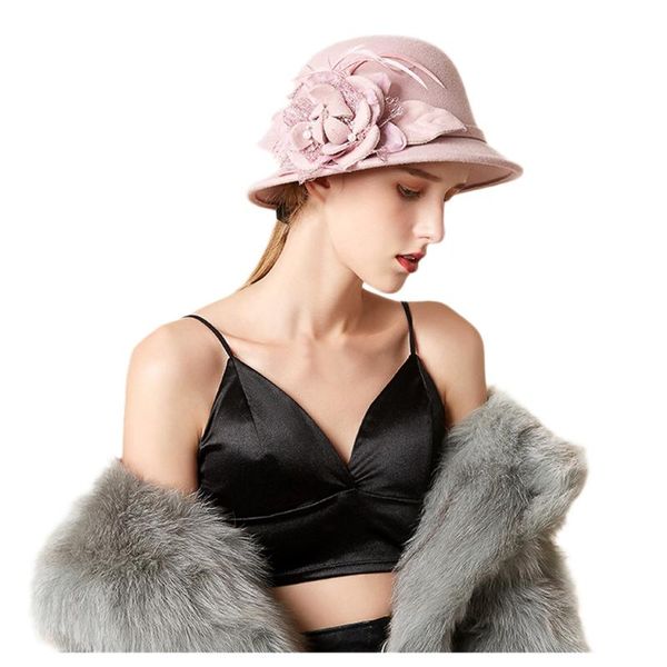 spring autumn wild fisherman hat british feather flower hats fashion retro solid bucket dome felt ladies hat elegant 19nov07, Blue;gray
spring autumn wild fisherman hat british feather flower hats fashion retro solid bucket dome felt ladies hat elegant 19nov07, Blue;gray