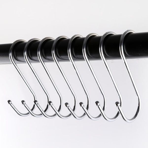 6pcs/set shape hook 304 stainless steel s shape towel hook hats bag key adhesive white family robe hanging hooks superiorquality1
6pcs/set shape hook 304 stainless steel s shape towel hook hats bag key adhesive white family robe hanging hooks superiorquality1