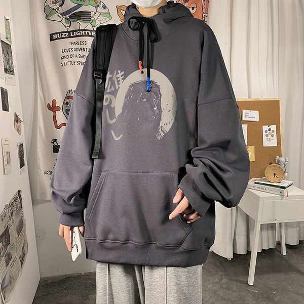 2021 new privathinker japanese lion printed men's fleece oversized hoodies autumn winter man casual warm hooded sweatshirts 2uew, Black
2021 new privathinker japanese lion printed men's fleece oversized hoodies autumn winter man casual warm hooded sweatshirts 2uew, Black