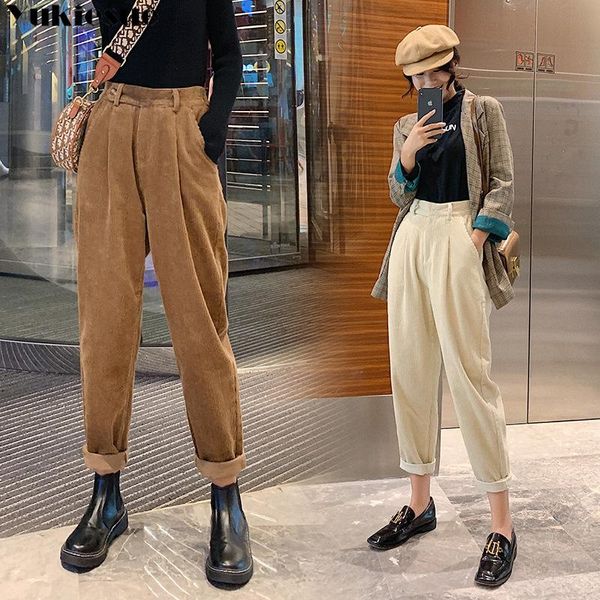 women's pants & capris corduroy womens harem autumn winter women elastic waist casual black trousers pantalon femme 2021 plus size, Black;white
women's pants & capris corduroy womens harem autumn winter women elastic waist casual black trousers pantalon femme 2021 plus size, Black;white