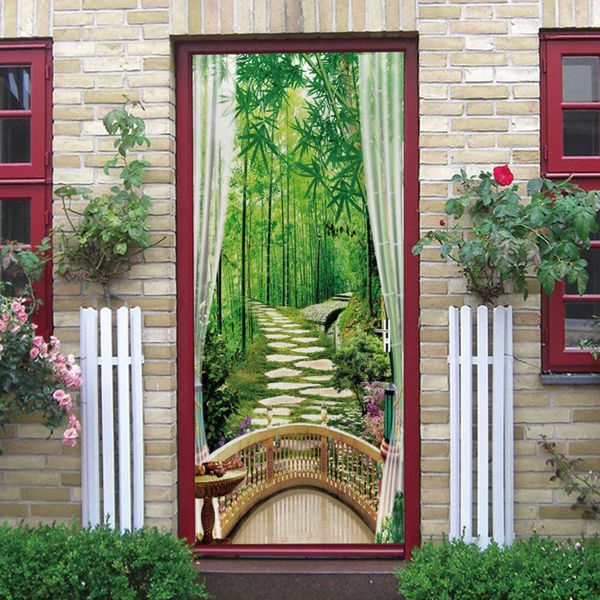 creative environmental protection 3d landscape door renovation self adhive bedroom wall pvc sticker
creative environmental protection 3d landscape door renovation self adhive bedroom wall pvc sticker