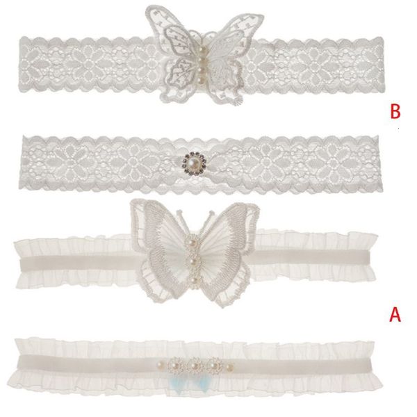 western style wedding bridal 2 piece thigh garters set ruffles floral lace embroidery butterfly faux pearl leg rings, Black;white
western style wedding bridal 2 piece thigh garters set ruffles floral lace embroidery butterfly faux pearl leg rings, Black;white