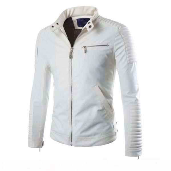 new white pu leather jacket men 2019 winter motorcycle design mens slim biker jacket faux leather coats fashion veste cuir homme, Black
new white pu leather jacket men 2019 winter motorcycle design mens slim biker jacket faux leather coats fashion veste cuir homme, Black