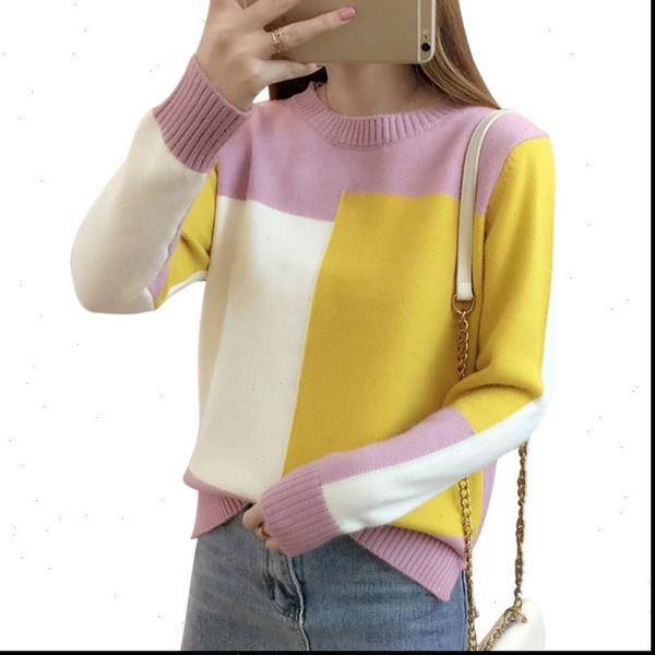 contrast color winter sweater women long sleeve jumper women sweater pullover knitted sweater female pullover drop shipping, White;black
contrast color winter sweater women long sleeve jumper women sweater pullover knitted sweater female pullover drop shipping, White;black