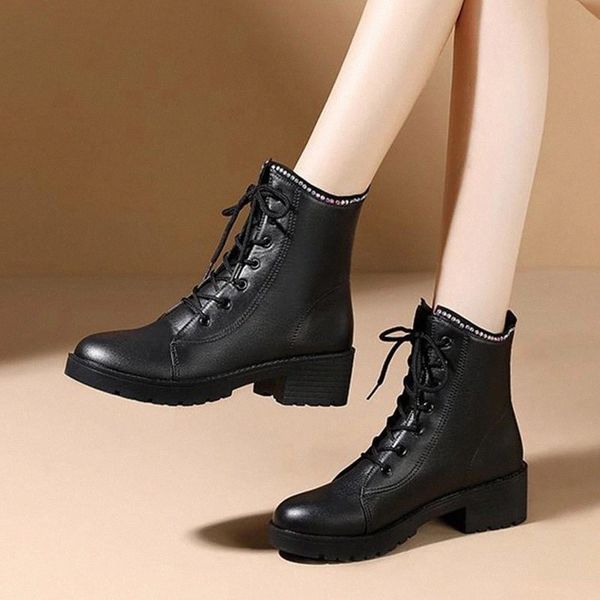 2020 winter women crystal ankle boots lace up motorcyle boots chunky heels ladies shoes platform rhinestone botas mujer 8534n #4n5i, Black
2020 winter women crystal ankle boots lace up motorcyle boots chunky heels ladies shoes platform rhinestone botas mujer 8534n #4n5i, Black
