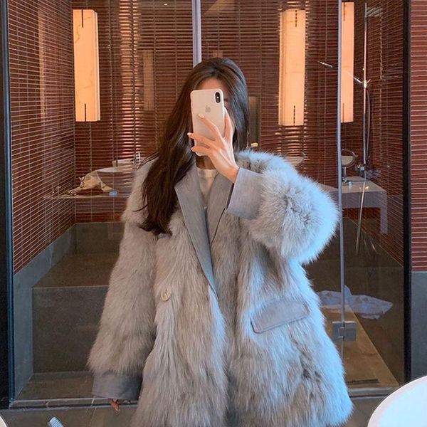 women 2021 winter new fashion thicken fake fur jackets female solid color warm outwears ladies mid-long faux fur coats q559, Black
women 2021 winter new fashion thicken fake fur jackets female solid color warm outwears ladies mid-long faux fur coats q559, Black