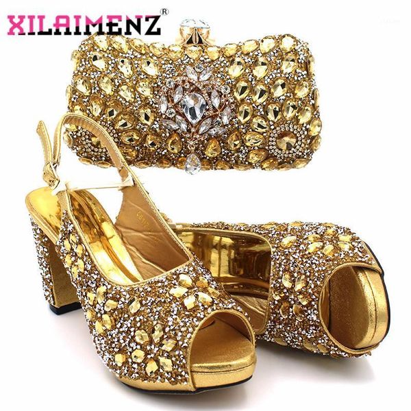 2020 classics style nigerian women shoes and bag to match in golden color italian design matching shoes and bag1, Black
2020 classics style nigerian women shoes and bag to match in golden color italian design matching shoes and bag1, Black