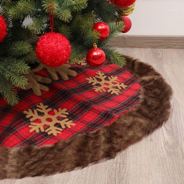 christmas snowflake plaid artificial wool christmas tree skirt tree bottom decorative apron1
christmas snowflake plaid artificial wool christmas tree skirt tree bottom decorative apron1