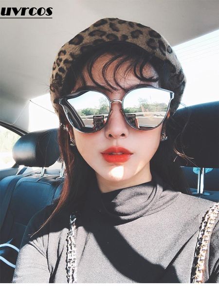 berets leopard grain beret children qiu dong the day contracted buds painter han edition leisure tide restoring ancient ways cap, Blue;gray