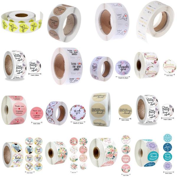 500pcs/roll Floral Thank You Sealing Posted Packaging Label Adhesive Baking Seal Sticker Gift Stickers Cartoon Decor 42 Types
500pcs/roll Floral Thank You Sealing Posted Packaging Label Adhesive Baking Seal Sticker Gift Stickers Cartoon Decor 42 Types