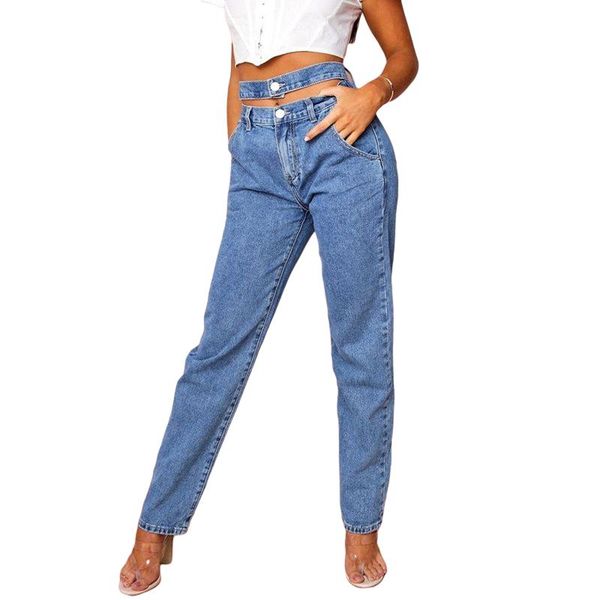 2021 woman high waist hollow jeans women boyfriend style straight leg trousers loose vintage denim pants, Blue
2021 woman high waist hollow jeans women boyfriend style straight leg trousers loose vintage denim pants, Blue