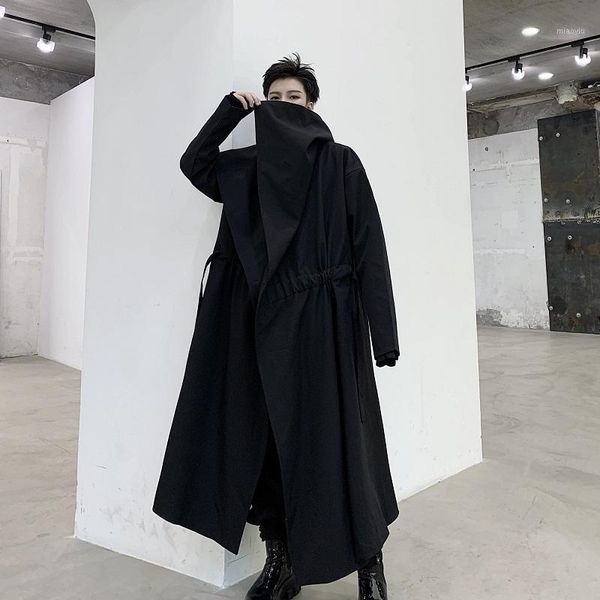 2020spring and autumn new dark niche lapels lengthened drawstring personality windbreaker fashion casual solid color coat jacket1, Tan;black
2020spring and autumn new dark niche lapels lengthened drawstring personality windbreaker fashion casual solid color coat jacket1, Tan;black