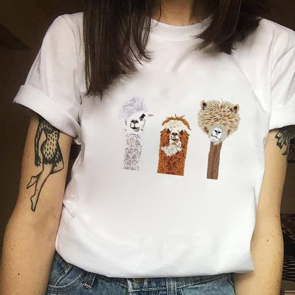 cute kawaii llama print women t shirt summer short sleeve casual white t-shirts plus size cartoon tee girls clothes
cute kawaii llama print women t shirt summer short sleeve casual white t-shirts plus size cartoon tee girls clothes