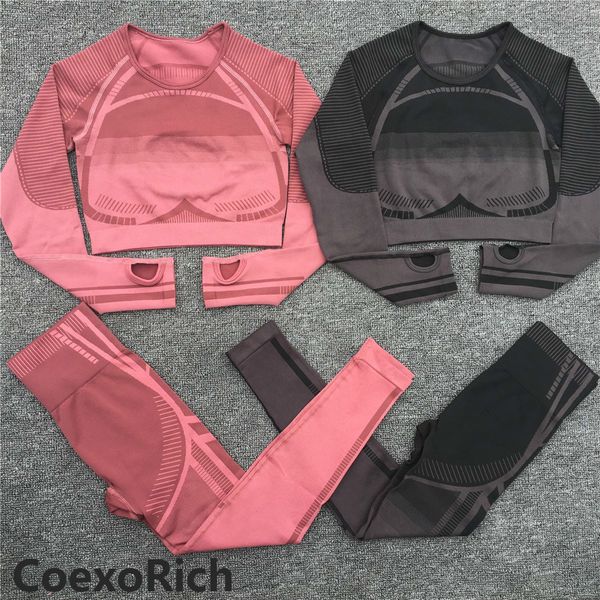 women long sleeve yoga set 2 piece geo seamless sport suit open back gym clothes fitness crop high waist workout leggings c0122, Gray
women long sleeve yoga set 2 piece geo seamless sport suit open back gym clothes fitness crop high waist workout leggings c0122, Gray