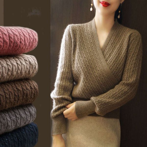 autumn winter 2020 new style thin t-shirt v-neck cross sweater with large women's clothing on the inside and outside woman cardigans, White;black
autumn winter 2020 new style thin t-shirt v-neck cross sweater with large women's clothing on the inside and outside woman cardigans, White;black