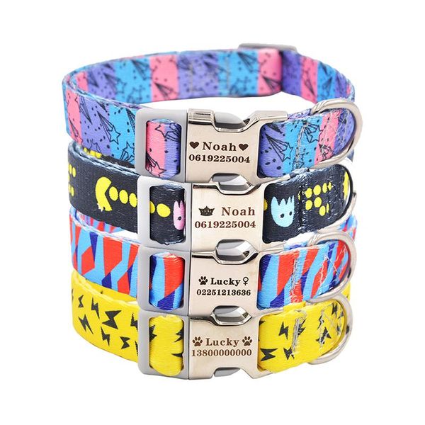 dog collars & leashes 4 colors small medium large name collar nylon printed pet personalized with phone number
dog collars & leashes 4 colors small medium large name collar nylon printed pet personalized with phone number