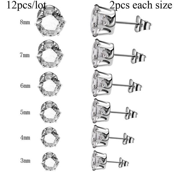 new 12pcs/lot stainless steel crystal ear cartilage helix tragus piercings cz gem stud earrings piercing jewelry for women q jllqbu, Silver
new 12pcs/lot stainless steel crystal ear cartilage helix tragus piercings cz gem stud earrings piercing jewelry for women q jllqbu, Silver
