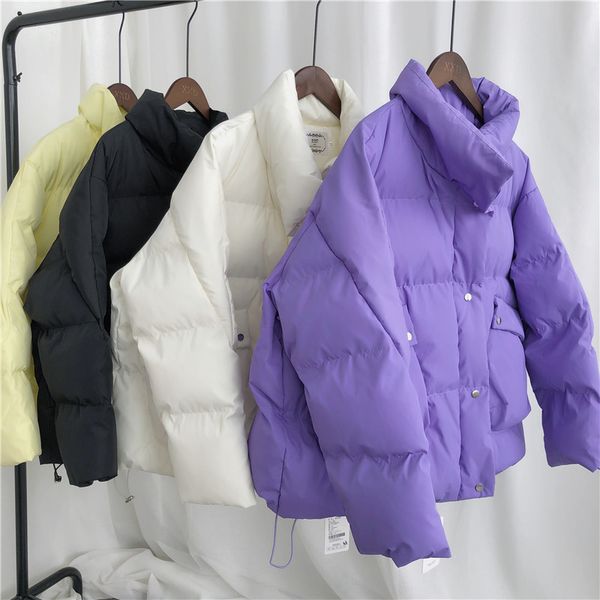 winter jacket coat women casual korean style purple padded puffer jackets parkas beige warm clothes for women 201027, Black
winter jacket coat women casual korean style purple padded puffer jackets parkas beige warm clothes for women 201027, Black
