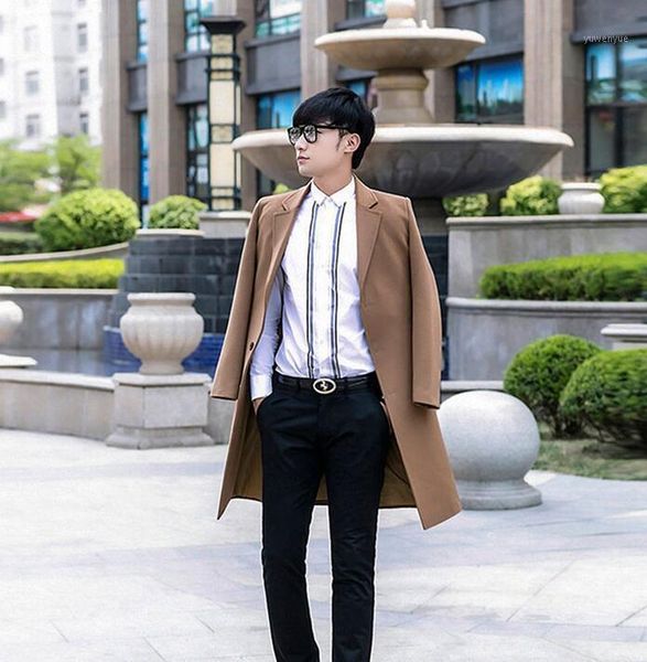 korean men long `wool coat business casual suit collar mens single-breasted woolen coats khaki mens cashmere coat black blue 9xl1
korean men long `wool coat business casual suit collar mens single-breasted woolen coats khaki mens cashmere coat black blue 9xl1