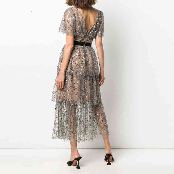 Casual Dresses WOmen's Leaf Sequin Christmas High Quality Double V neck Short Sleeve Tunic Layed Mesh Long Luxury Party Female IGGG, Black;gray
Casual Dresses WOmen's Leaf Sequin Christmas High Quality Double V neck Short Sleeve Tunic Layed Mesh Long Luxury Party Female IGGG, Black;gray