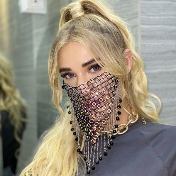 metal adjustable rope face mask weave rhinestone crystal tassels mouth cover grid women masks fashion accessories 15sk g2
metal adjustable rope face mask weave rhinestone crystal tassels mouth cover grid women masks fashion accessories 15sk g2