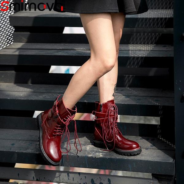 boots smirnova big size 34-43 fashion ankle for women round toe lace up genuine leather classic motorcycles, Black
boots smirnova big size 34-43 fashion ankle for women round toe lace up genuine leather classic motorcycles, Black