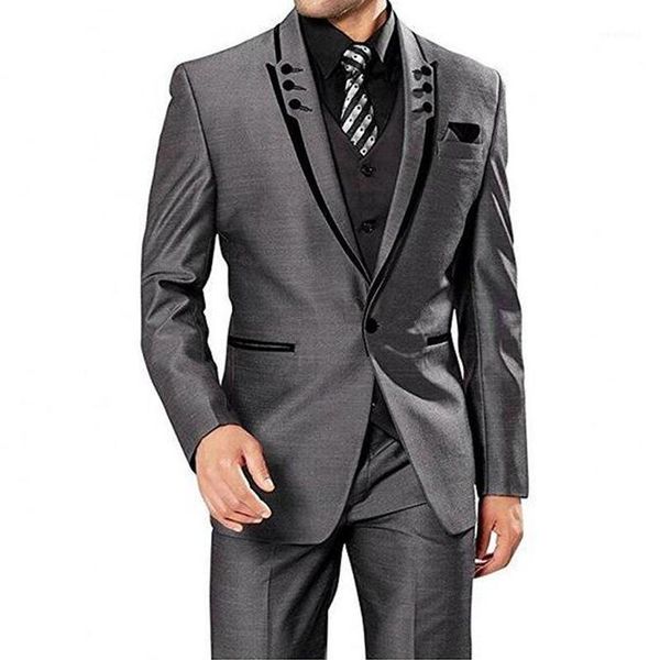 men's suits & blazers custom made dark grey wedding suit for men groom tuxedos jacket+pants+vest formal tuxedo1, White;black
men's suits & blazers custom made dark grey wedding suit for men groom tuxedos jacket+pants+vest formal tuxedo1, White;black