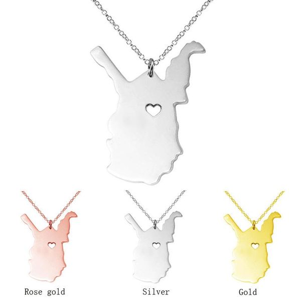 pendant necklaces west virginia state necklace with heart hometown gift 3 color, Silver
pendant necklaces west virginia state necklace with heart hometown gift 3 color, Silver