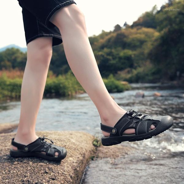 sandals summer men shoes lightweight breathable water beach upstream quick drying slippers for outdoor1, Black
sandals summer men shoes lightweight breathable water beach upstream quick drying slippers for outdoor1, Black