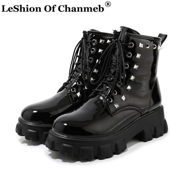 euro us style thick platforms sole punk rivet studded ankle boots for women winter autumn warm lace up motorcycle shoes boots 46, Black
euro us style thick platforms sole punk rivet studded ankle boots for women winter autumn warm lace up motorcycle shoes boots 46, Black