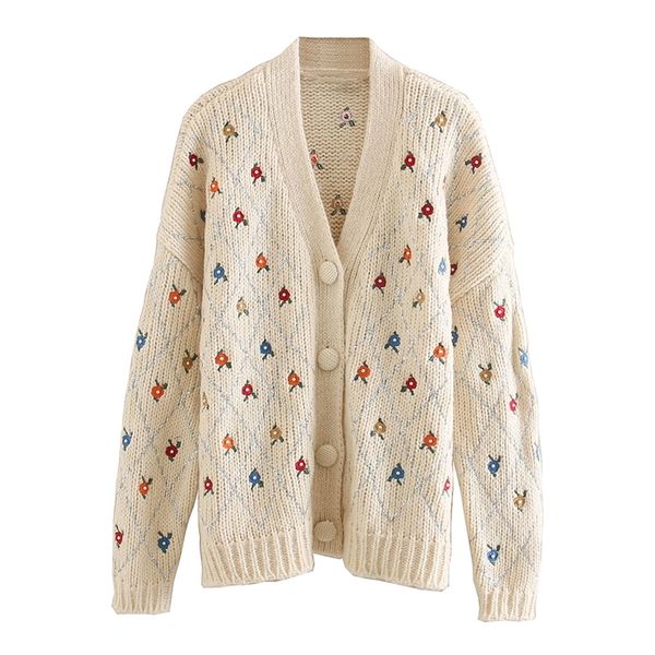 sweet chic embroidery cardigans women fashion single breasted v neck sweater elegant ladies long sleeve jumpers lj200815, White;black
sweet chic embroidery cardigans women fashion single breasted v neck sweater elegant ladies long sleeve jumpers lj200815, White;black