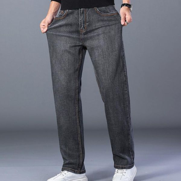 men's jeans men autumn and winter straight pants loose denim trousers simple casual fatty stretch plus size, Blue
men's jeans men autumn and winter straight pants loose denim trousers simple casual fatty stretch plus size, Blue